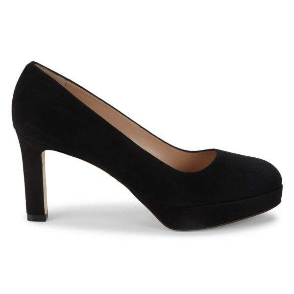 Stuart Weitzman black suede larsa pumps